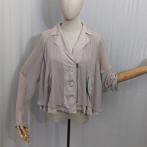 Daughters of the Liberation Cream Light Jacket Size L